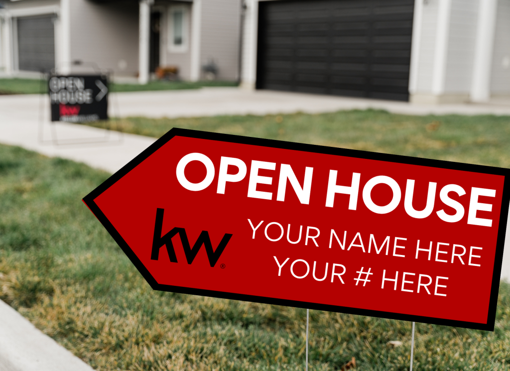 Custom Open House Directionals KW Logan Concierge